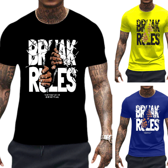 T-SHIRT Break Rules cotton point προσφορά 8,90€