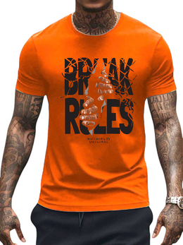 T-SHIRT Break Rules cotton point προσφορά 8,90€