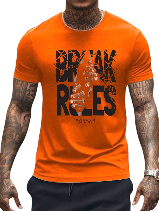 T-SHIRT Break Rules cotton point προσφορά 8,90€