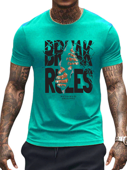 T-SHIRT Break Rules cotton point προσφορά 8,90€