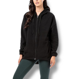 Ζακέτα fleece μακρυά ασύμμετρη Body Move προσφορά 15,90€