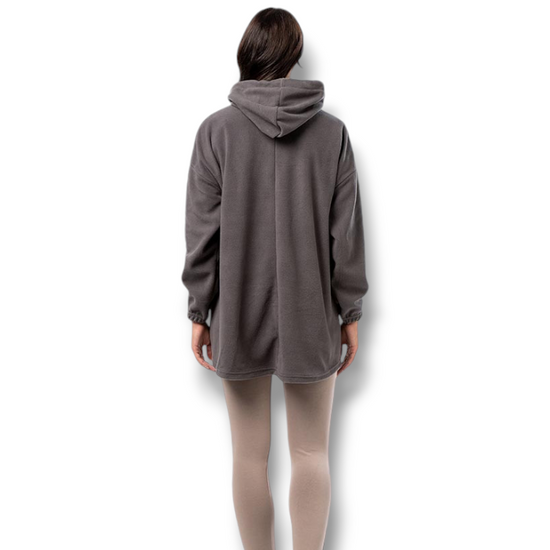 Ζακέτα fleece μακρυά ασύμμετρη Body Move προσφορά 15,90€