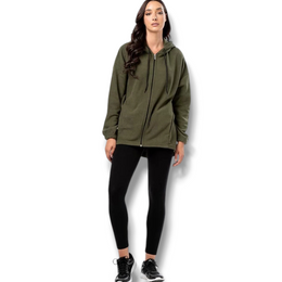 Ζακέτα fleece μακρυά ασύμμετρη Body Move προσφορά 15,90€