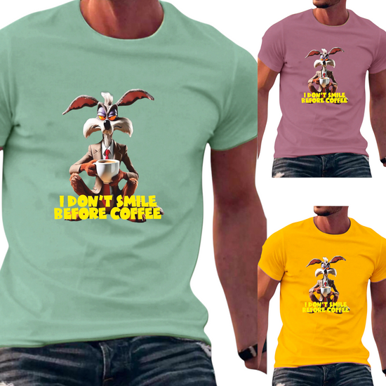 T-SHIRT I don't smile cotton point προσφορά 8,90€