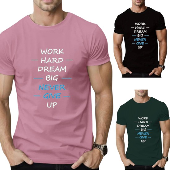 T-SHIRT Work Hard cotton point προσφορά 8,90€