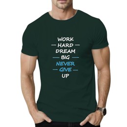 T-SHIRT Work Hard cotton point προσφορά 8,90€