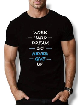 T-SHIRT Work Hard cotton point προσφορά 8,90€