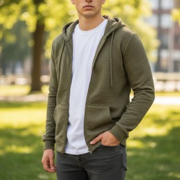 Ανδρική Ζακέτα Μπουφάν Gandy Καπιτονέ Με Γούνα Εσωτερικά Και Κουκούλα Προσφορά 24,90€