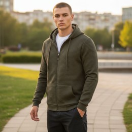 Ανδρική Ζακέτα Μπουφάν Gandy Καπιτονέ Με Γούνα Εσωτερικά Και Κουκούλα Προσφορά 24,90€