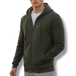 Ανδρική Ζακέτα Μπουφάν Gandy Καπιτονέ Με Γούνα Εσωτερικά Και Κουκούλα Προσφορά 24,90€