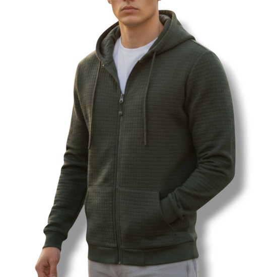 Ανδρική Ζακέτα Μπουφάν Gandy Καπιτονέ Με Γούνα Εσωτερικά Και Κουκούλα Προσφορά 24,90€