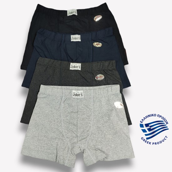 BOXER JOKER ΜΕ ΥΦΑΣΜΑΤΙΝΟ ΛΑΣΤΙΧΟ ΜΠΟΞΕΡ 4 ΤΜΧ 11,90 €