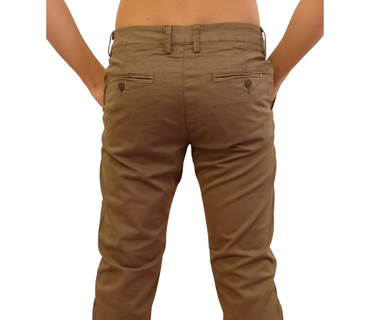 Ανδρικό παντελόνι Display chinos καπαρντίνα slim feet χειμερινή σε πέντε αποχρώσεις NT10