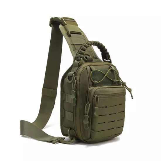 Τσαντάκι στήθους MCAN cross body αδιάβροχο Tactical χακί 8lt  IRK-406