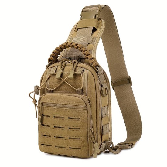 Τσαντάκι στήθους MCAN cross body αδιάβροχο Tactical χακί  8lt IRK-405