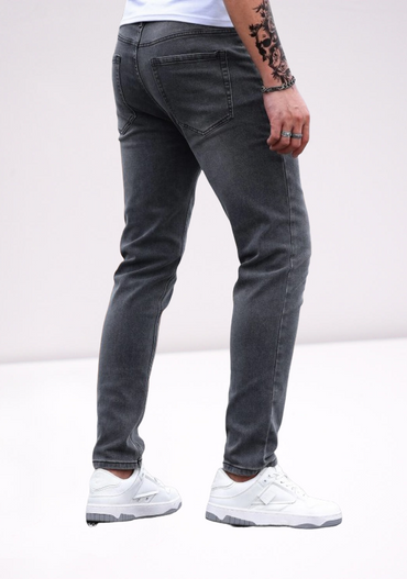 Ανδρικό Παντελόνι Τζιν Ελαστικο  Leggendario Μαύρο σε SLIM FEET Εφαρμογή  LGDR3325