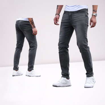 Ανδρικό Παντελόνι Τζιν Ελαστικο  Leggendario Μαύρο σε SLIM FEET Εφαρμογή  LGDR3325