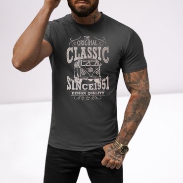 Ανδρικα t-shirt Cotton Point με τυπωμα σε 3 αποχρωσεις CLASIC VAGEN