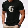 Ανδρικα t-shirt Cotton Point με τυπωμα σε 4 αποχρωσεις MOON