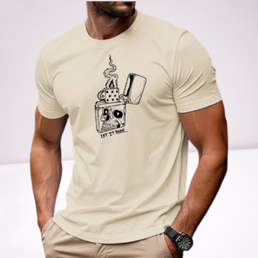 Ανδρικά t-shirt Cotton Point με τύπωμα σε 6 αποχρωσεις  ZIPPO