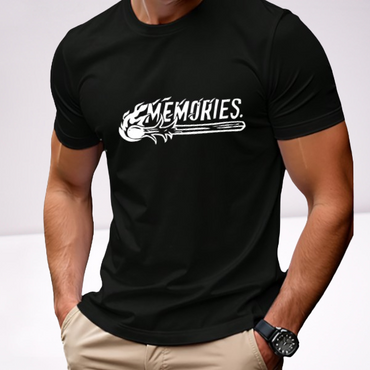 Ανδρικα t-shirt Cotton Point με τυπωμα σε 6 αποχρωσεις MEMORIES