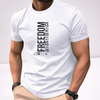 Ανδρικα t-shirt Cotton Point με τυπωμα σε 6  αποχρωσεις FREEDOM
