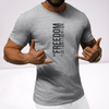 Ανδρικα t-shirt Cotton Point με τυπωμα σε 6  αποχρωσεις FREEDOM