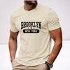 Ανδρικα t-shirt Cotton Point με τυπωμα σε 6 αποχρωσεις  BROOKLYN