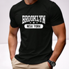 Ανδρικα t-shirt Cotton Point με τυπωμα σε 6 αποχρωσεις  BROOKLYN