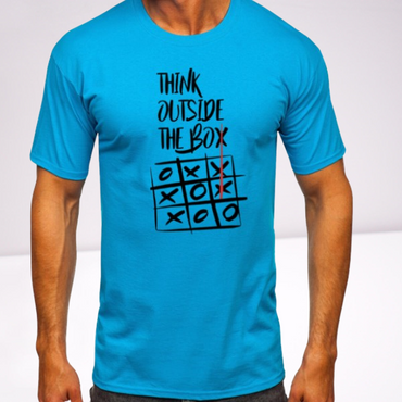 Ανδρικα t-shirt Cotton Point με τυπωμα σε 6 αποχρωσεις OUTSIDE