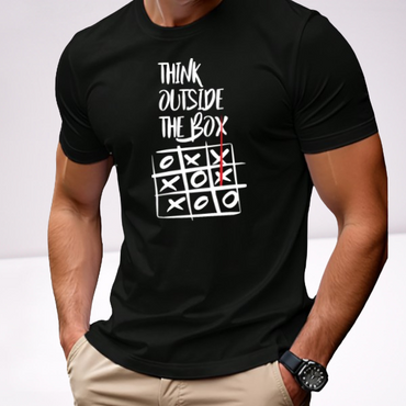 Ανδρικα t-shirt Cotton Point με τυπωμα σε 6 αποχρωσεις OUTSIDE