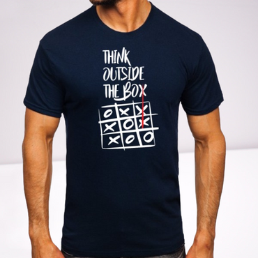 Ανδρικα t-shirt Cotton Point με τυπωμα σε 6 αποχρωσεις OUTSIDE