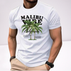 Ανδρικά t-shirt Cotton Point με τύπωμα σε 7 αποχρώσεις  MALIBU