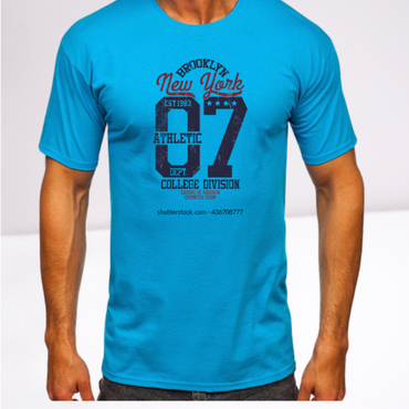 Ανδρικά t-shirt Cotton Point με τύπωμα σε 7 αποχρώσεις  NEW YORK