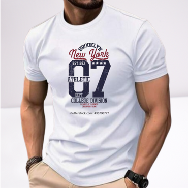 Ανδρικά t-shirt Cotton Point με τύπωμα σε 7 αποχρώσεις  NEW YORK