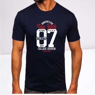 Ανδρικά t-shirt Cotton Point με τύπωμα σε 7 αποχρώσεις  NEW YORK