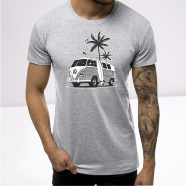Ανδρικα t-shirt Cotton Point με τυπωμα σε 7 αποχρωσεις VW FOINIKAS