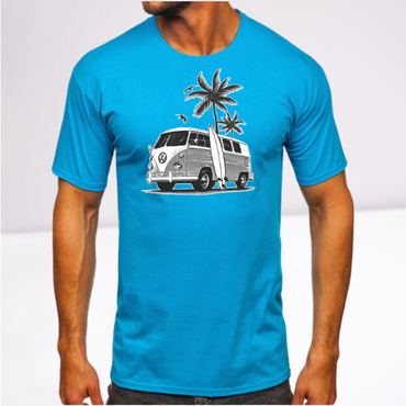 Ανδρικα t-shirt Cotton Point με τυπωμα σε 7 αποχρωσεις VW FOINIKAS