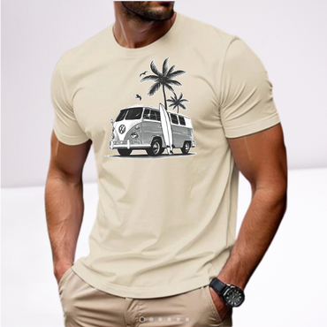 Ανδρικα t-shirt Cotton Point με τυπωμα σε 7 αποχρωσεις VW FOINIKAS