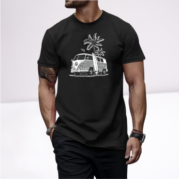 Ανδρικα t-shirt Cotton Point με τυπωμα σε 7 αποχρωσεις VW FOINIKAS