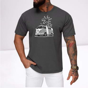 Ανδρικα t-shirt Cotton Point με τυπωμα σε 7 αποχρωσεις VW FOINIKAS