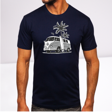 Ανδρικα t-shirt Cotton Point με τυπωμα σε 7 αποχρωσεις VW FOINIKAS