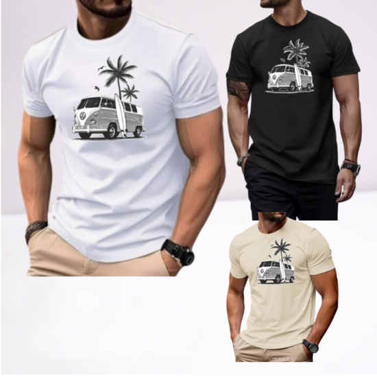 Ανδρικα t-shirt Cotton Point με τυπωμα σε 7 αποχρωσεις VW FOINIKAS