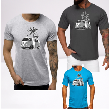 Ανδρικα t-shirt Cotton Point με τυπωμα σε 7 αποχρωσεις VW FOINIKAS
