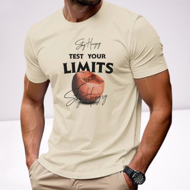 Ανδρικα t-shirt Cotton Point με τυπωμα σε 7 αποχρωσεις LIMITS