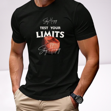 Ανδρικα t-shirt Cotton Point με τυπωμα σε 7 αποχρωσεις LIMITS