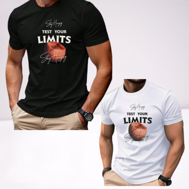 Ανδρικα t-shirt Cotton Point με τυπωμα σε 7 αποχρωσεις LIMITS
