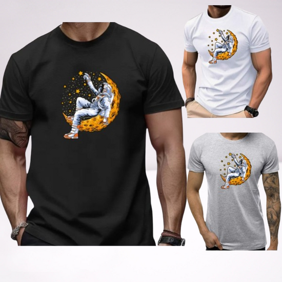 Ανδρικα t-shirt Cotton Point με τυπωμα σε 7 αποχρωσεις  ASTRONAUTE