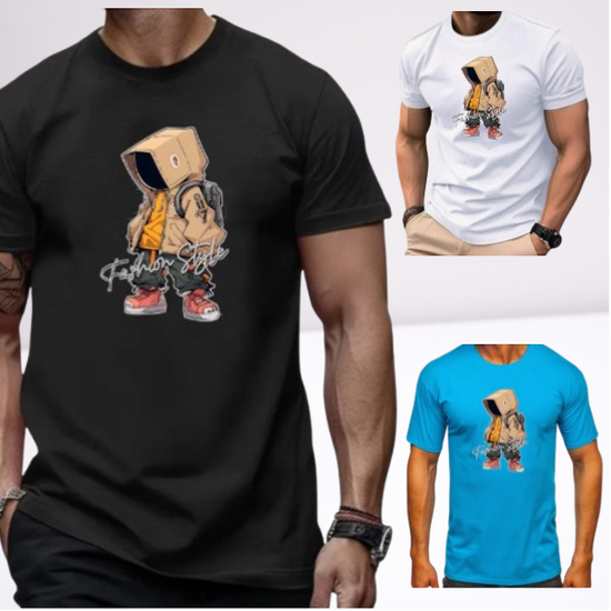 Ανδρικα t-shirt Cotton Point με τυπωμα σε 7 αποχρωσεις  TV