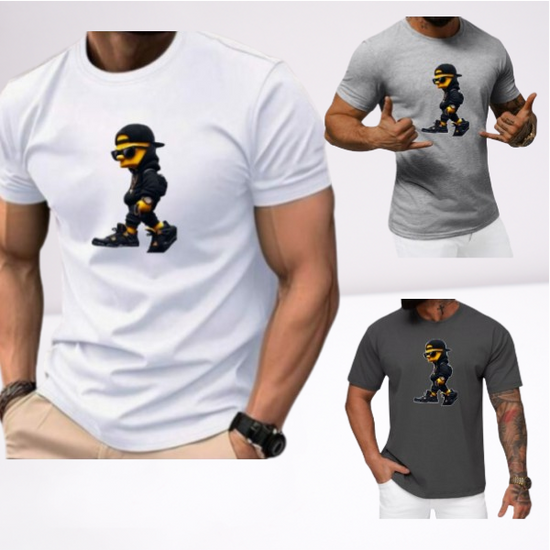 Ανδρικα t-shirt Cotton Point με τυπωμα σε 7 αποχρωσεις  MINION
